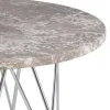Bijzettafel Hermanson Bruin Ø55x41,4cm Marmer - Giga Living