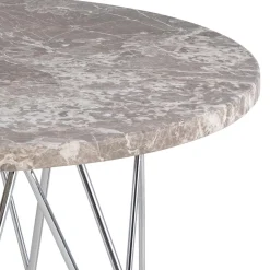 Bijzettafel Hermanson Bruin Ø55x41,4cm Marmer - Giga Living