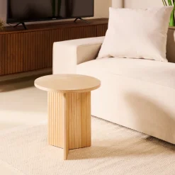 Bijzettafel Kim Naturel Ø43cm - Giga Meubel