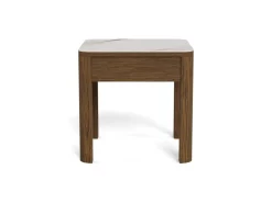 Bijzettafel Lawson Keramiek Crème 45cm - Giga Living