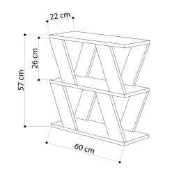 Bijzettafel Lazena Melamine Antraciet