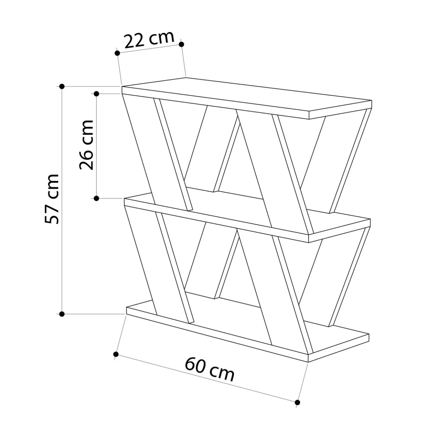 Bijzettafel Lazena Melamine Antraciet