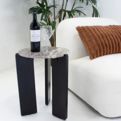 Bijzettafel Lila Donkerbruin - Giga Meubel