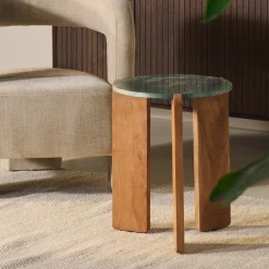 Bijzettafel Lila Walnoot - Giga Meubel