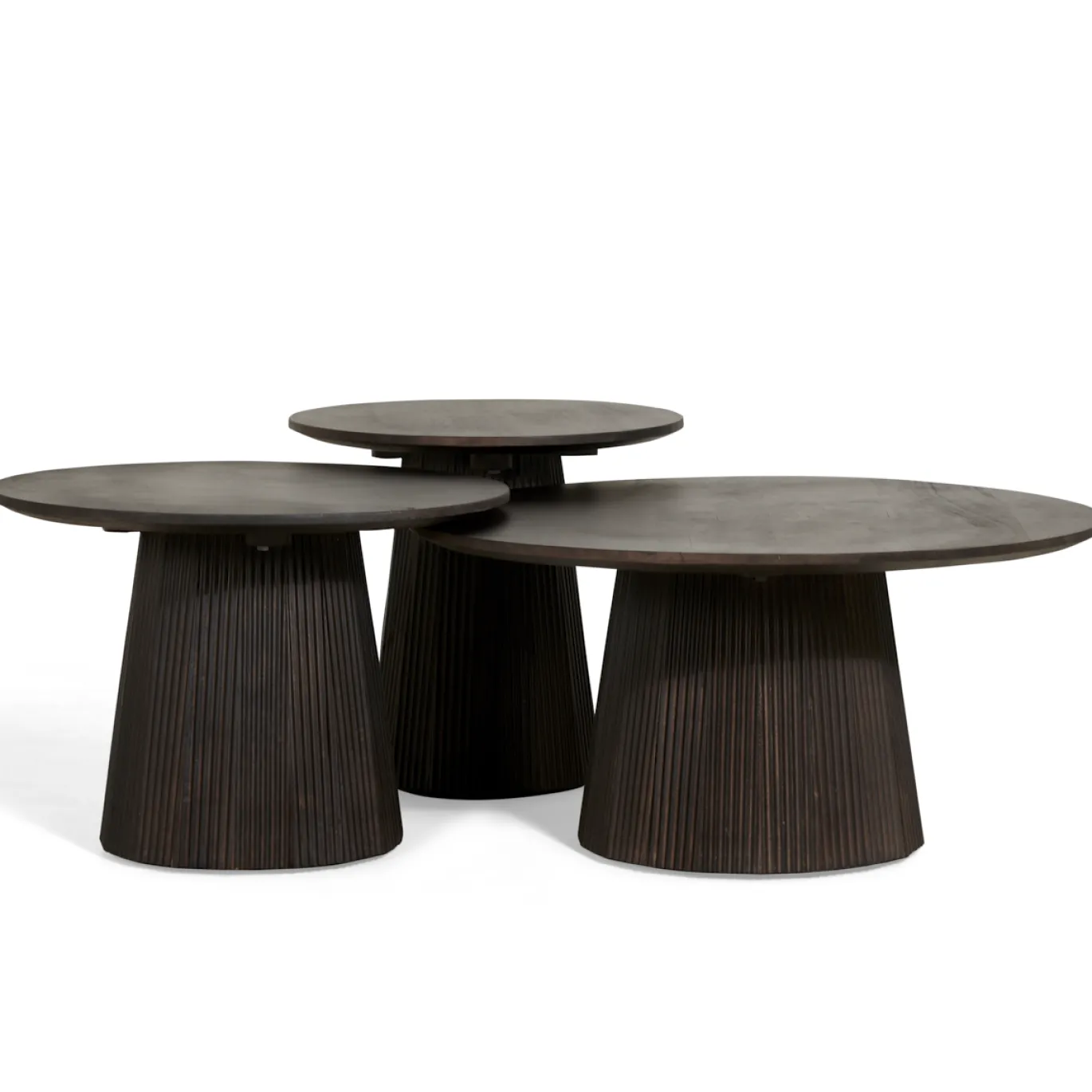 Bijzettafel Mokka Donkerbruin Ø50cm - Giga Meubel