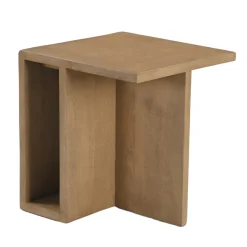 Bijzettafel Onni Naturel Vierkant 42cm - Giga Meubel