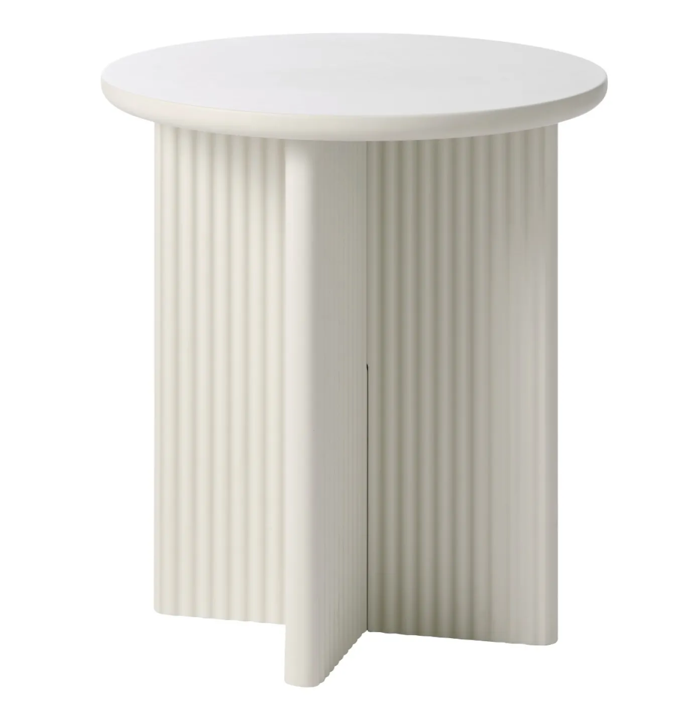 Bijzettafel Palma Greige MDF Ø50cm - Giga Living