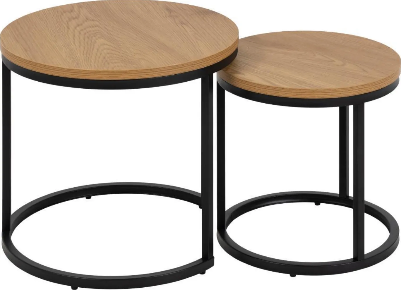 Bijzettafel Solin Set MDF Naturel - Giga Living