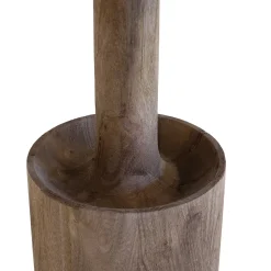 Bijzettafel Stacy Naturel Rond 45cm - Giga Meubel