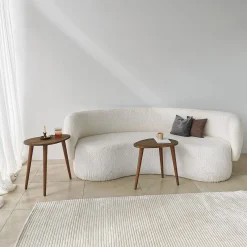 Bijzettafel Sweet Walnoot Set van 2