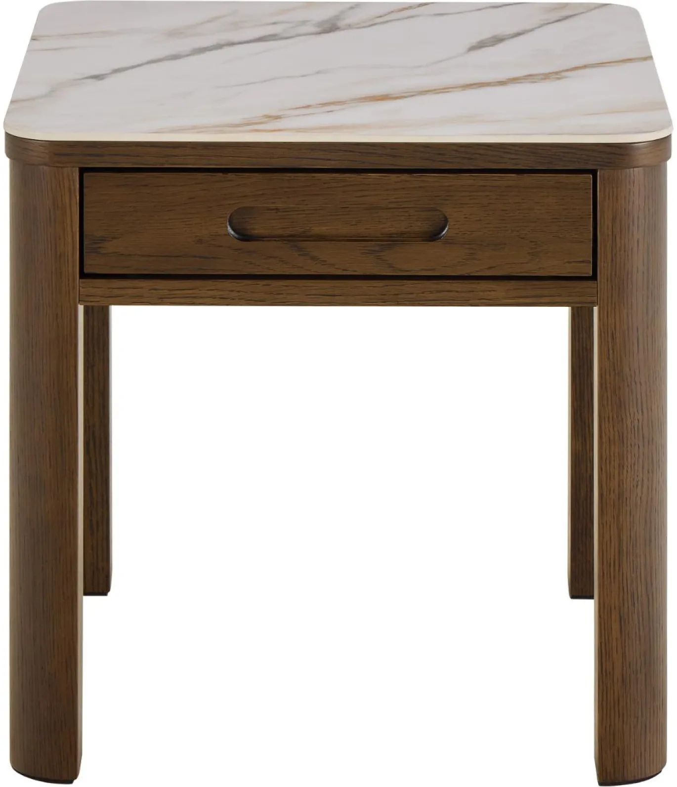 Bijzettafel Wilven Keramiek Cream Talvera 45cm - Giga Living
