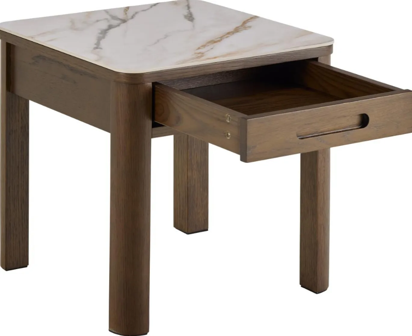 Bijzettafel Wilven Keramiek Cream Talvera 45cm - Giga Living