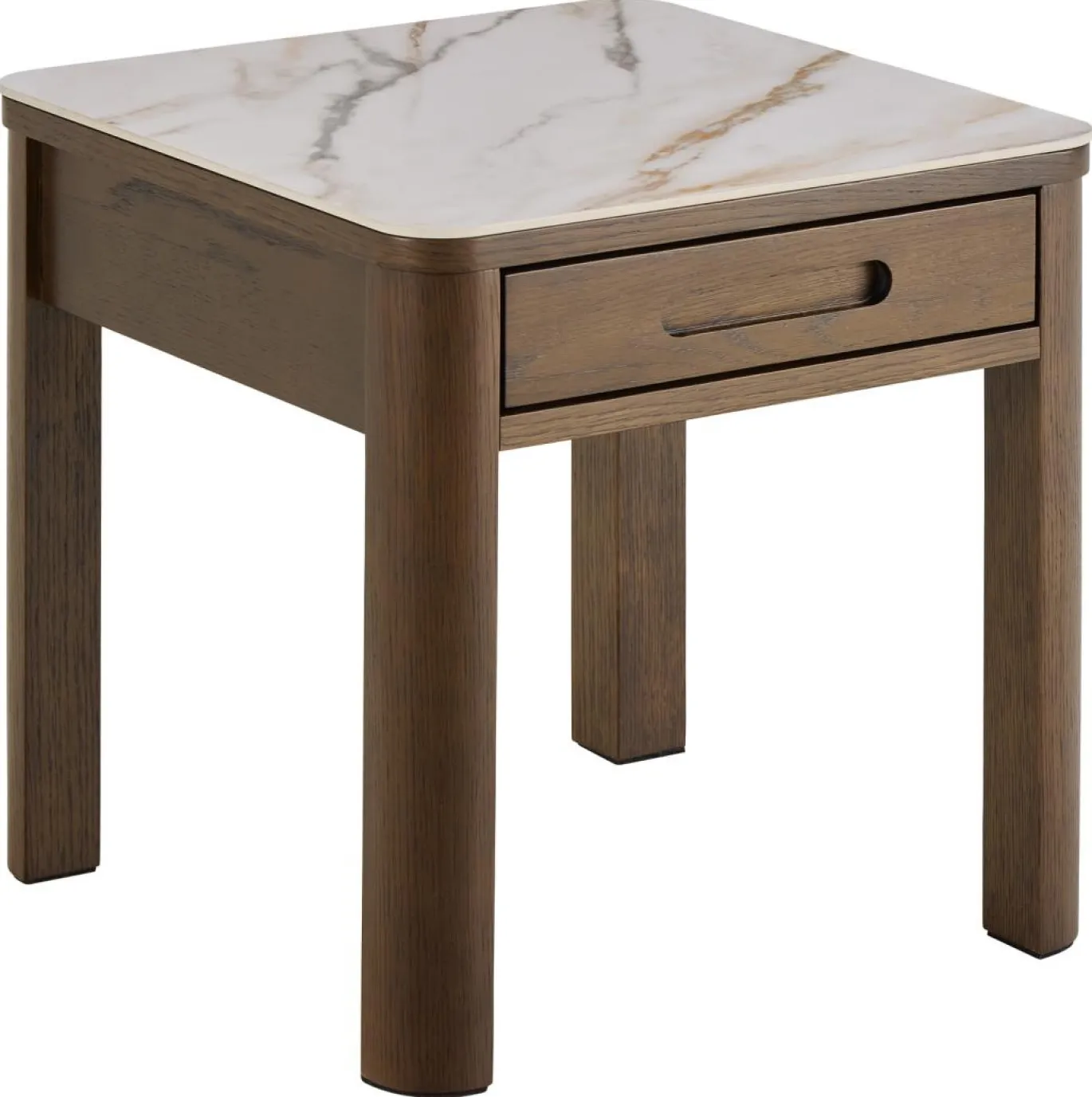 Bijzettafel Wilven Keramiek Cream Talvera 45cm - Giga Living