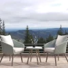 Bistroset Grijs PE Wicker - Giga Living