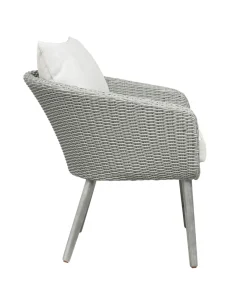 Bistroset Grijs PE Wicker - Giga Living