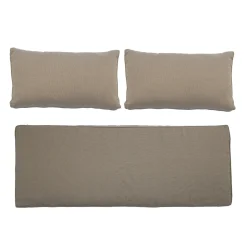 Bloomingville Mundo Kussen Cover (Zonder Vulling) Bruin Polyester - Set van 3