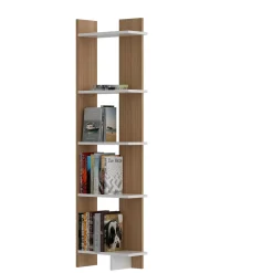 Boekenkast Als Teak/Wit