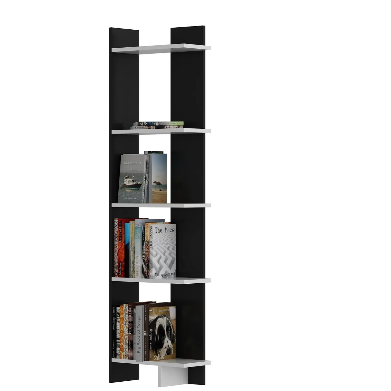 Boekenkast Als Zwart/Wit