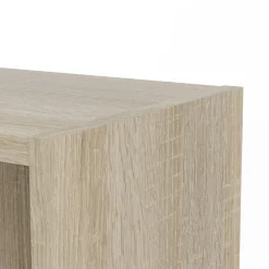 Boekenkast Basic Naturel/wit Dicht 79x203cm - Giga Living