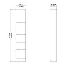 Boekenkast Basic Wit 40cm - Giga Living