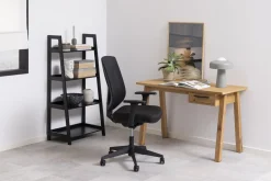Boekenkast Batignano MDF Zwart 63x130cm - Giga Living