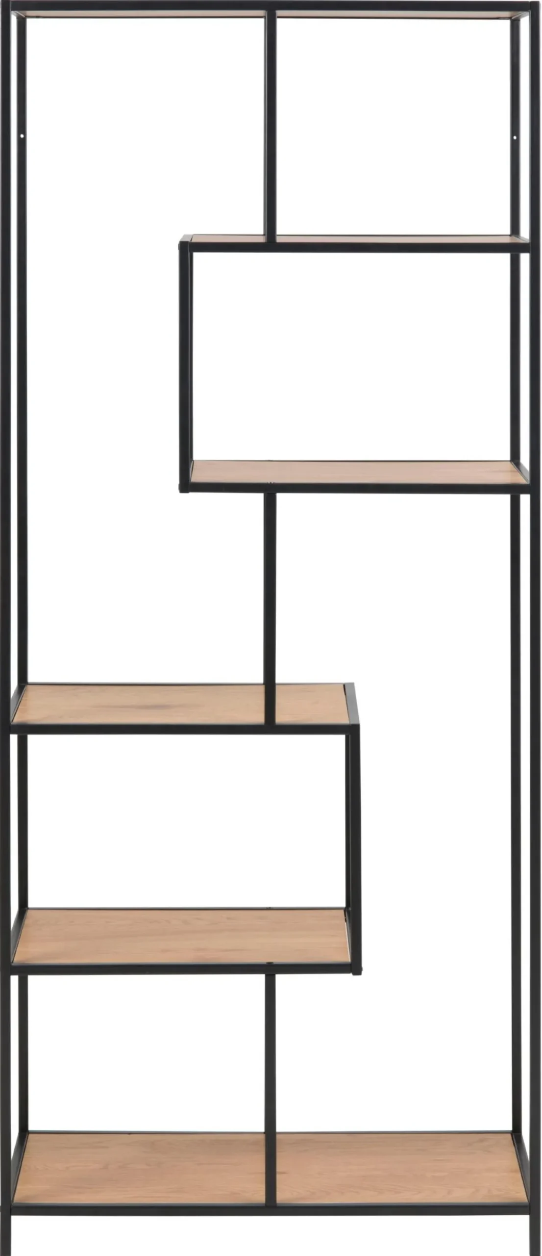 Boekenkast Bronx MDF Naturel 77x185cm - Giga Living