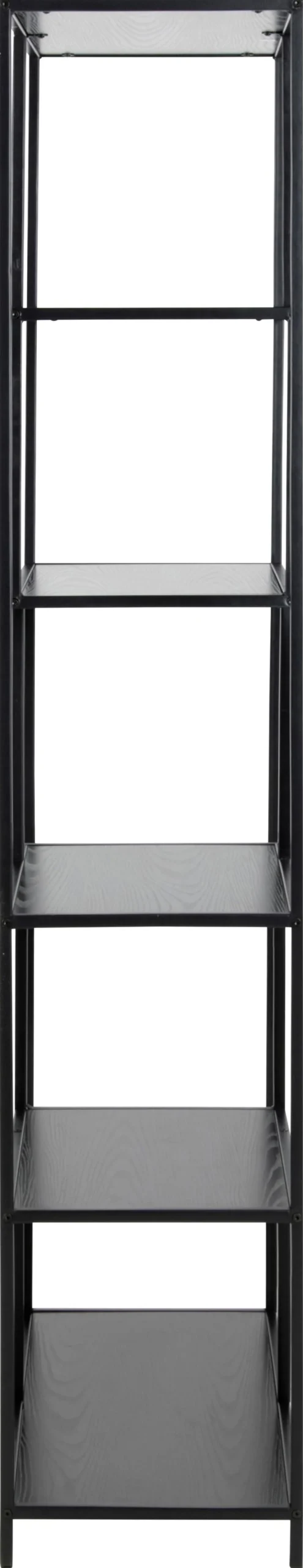 Boekenkast Bronx MDF Zwart 77x185cm - Giga Living