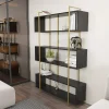 Boekenkast Bruti Antraciet/Goud 180cm