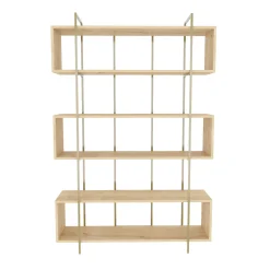Boekenkast Bruti Naturel/Goud 180cm