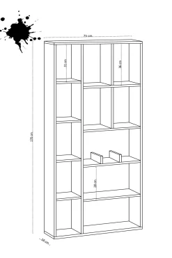 Boekenkast Demios Naturel