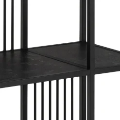 Boekenkast Diego Melamine Zwart 85x185cm - Giga Living