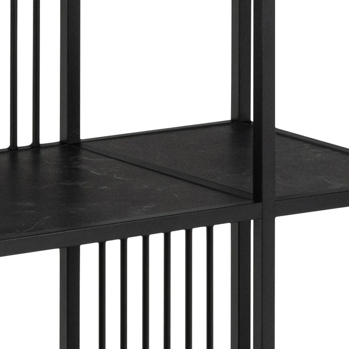 Boekenkast Diego Melamine Zwart 85x185cm - Giga Living