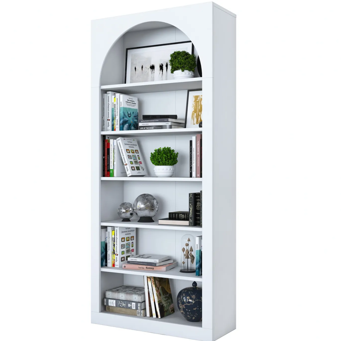 Boekenkast Elvan Wit 180cm