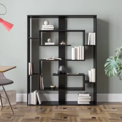 Boekenkast Esteban Zwart 120x155cm