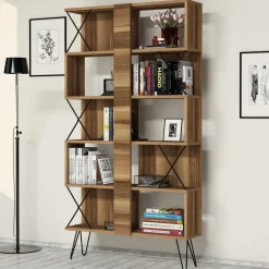Boekenkast Extra Walnoot 167cm