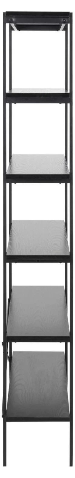 Boekenkast Finn MDF Zwart 172cm - Giga Living