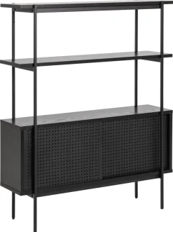 Boekenkast Finn MDF Zwart - Giga Living