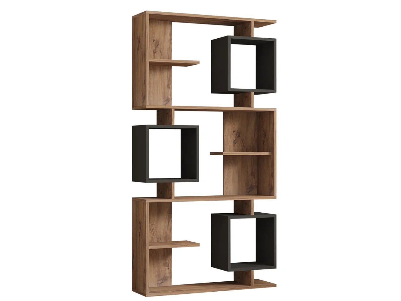 Boekenkast Icardi Naturel/Antraciet