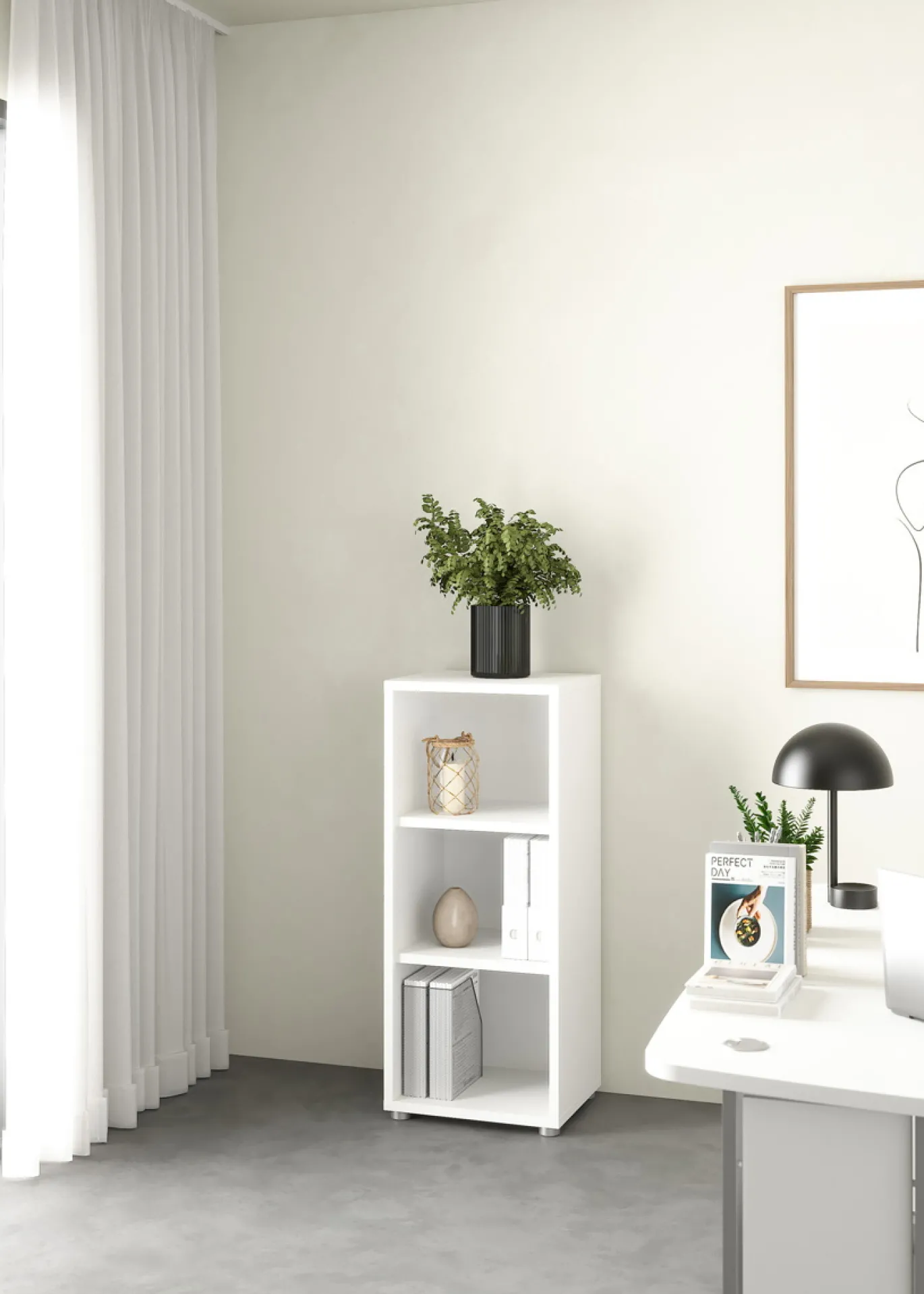 Boekenkastje Prima Wit - Giga Living