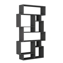 Boekenkast Karmato Melamine Antraciet