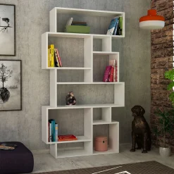 Boekenkast Karmato Melamine Wit