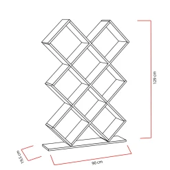 Boekenkast Kumsal Wit 130cm