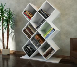 Boekenkast Kumsal Wit 130cm