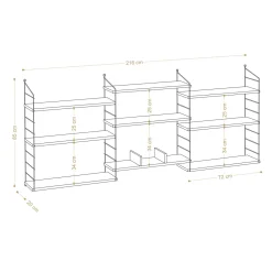 Boekenkast Laba Naturel