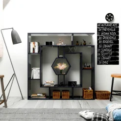 Boekenkast Labrina Zwart