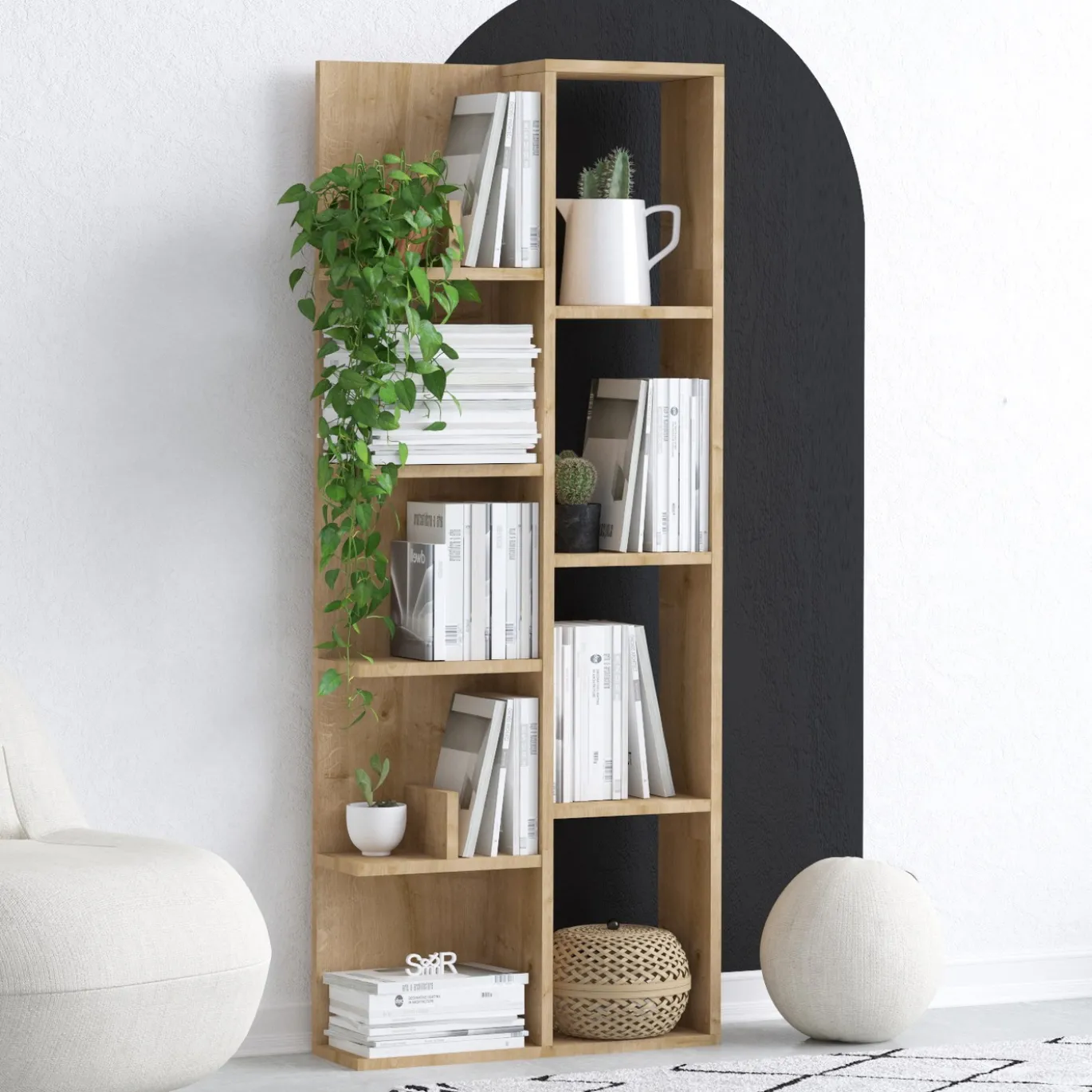 Boekenkast Lily Naturel 150cm