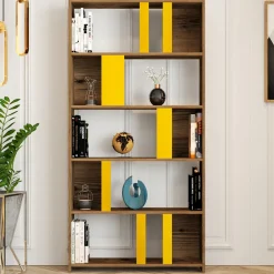 Boekenkast Lima Melamine Geel