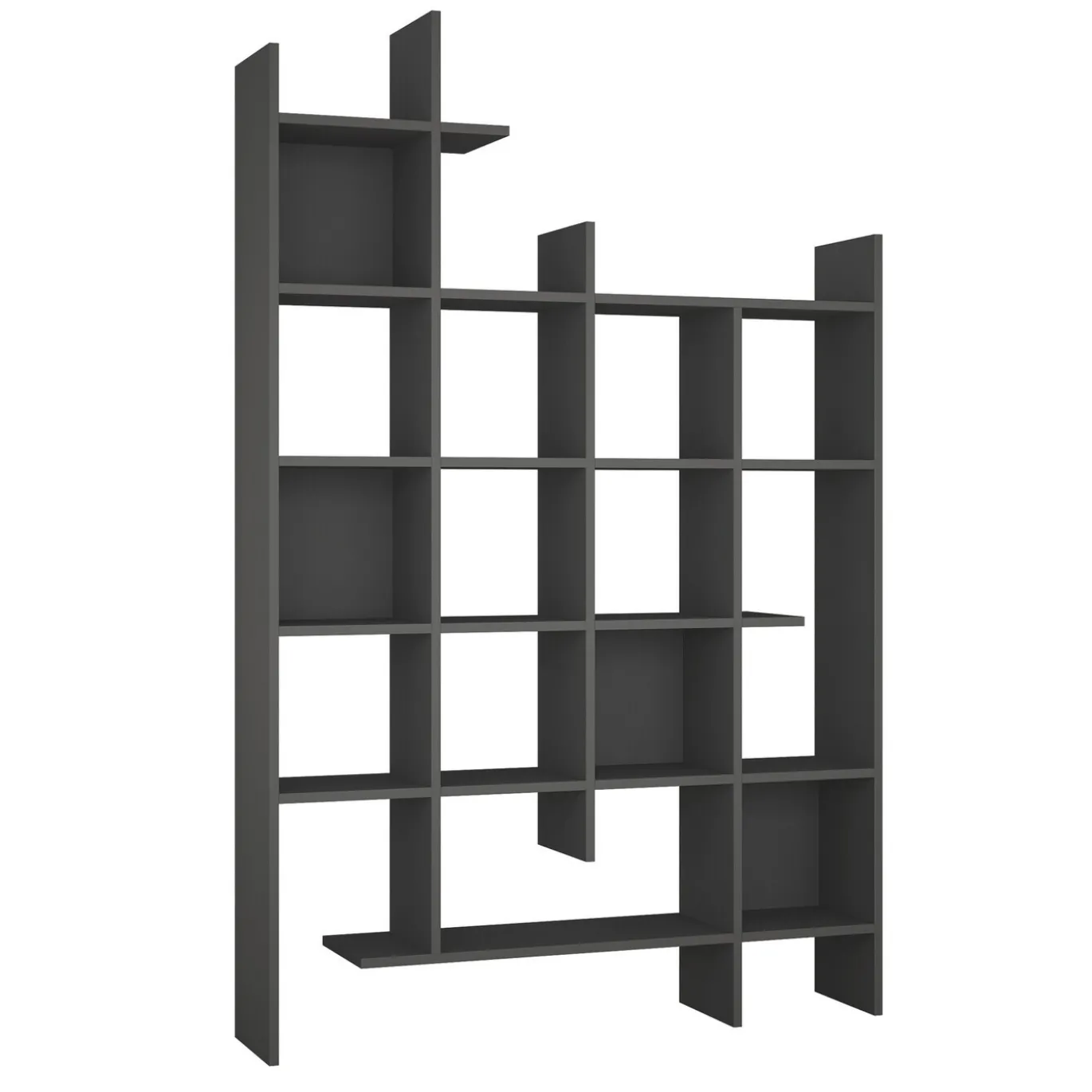Boekenkast Manco Melamine Antraciet