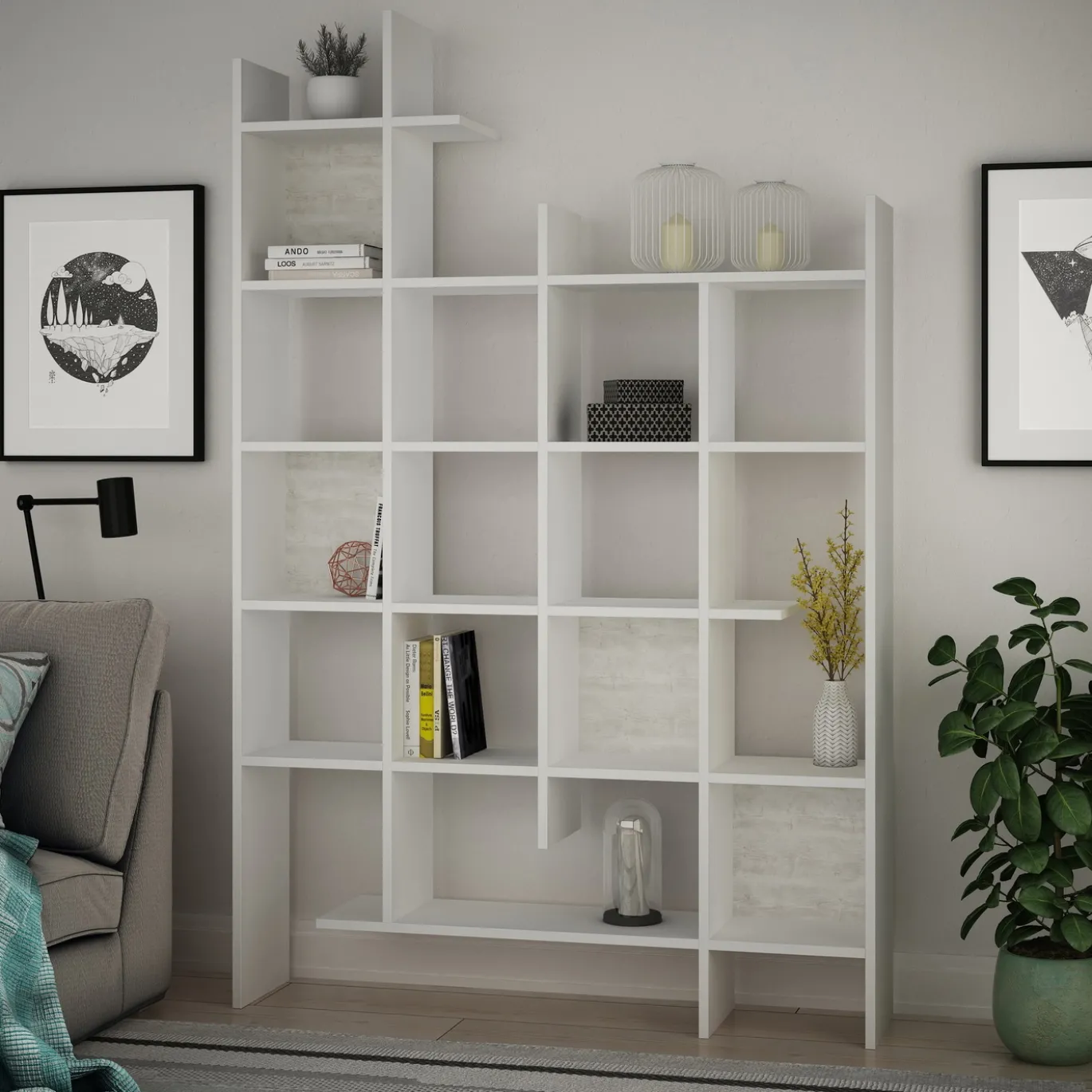 Boekenkast Manco Wit 188cm