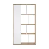 Boekenkast Maze Jackson Hickory Wit Hoogglans 1-deurs - Giga Living